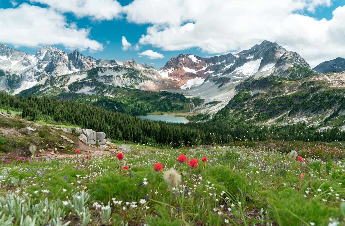 Lyman Lakes from Cloudy Pass